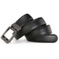 US Men Ratchet Belt Genuine Leather Belt w/ Slide Ratchet Automatic Click Buckle
