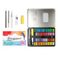 US 48 Premium Paints Watercolor Paint Set Include Metallic and Fluorescent Color