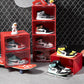 US Stackable Shoe Storage Sneaker Display Case Drop Side/Front Magnetic Shoe Box