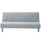 US Stretch Solid Color Futon Slipcover Full Or Queen Size Armless Sofa Bed Cover