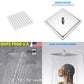 US 8/10/12'' Stainless Steel Flow Rainfall Square Shower Head Full Body Coverage