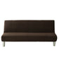 US Stretch Solid Color Futon Slipcover Full Or Queen Size Armless Sofa Bed Cover