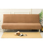 US Stretch Solid Color Futon Slipcover Full Or Queen Size Armless Sofa Bed Cover