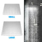 US 8/10/12'' Stainless Steel Flow Rainfall Square Shower Head Full Body Coverage