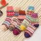 US 5 Pairs Wool Socks Womens Winter Warm Thick Knit Cabin Cozy Crew Socks 5-9