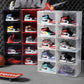 US Stackable Shoe Storage Sneaker Display Case Drop Side/Front Magnetic Shoe Box