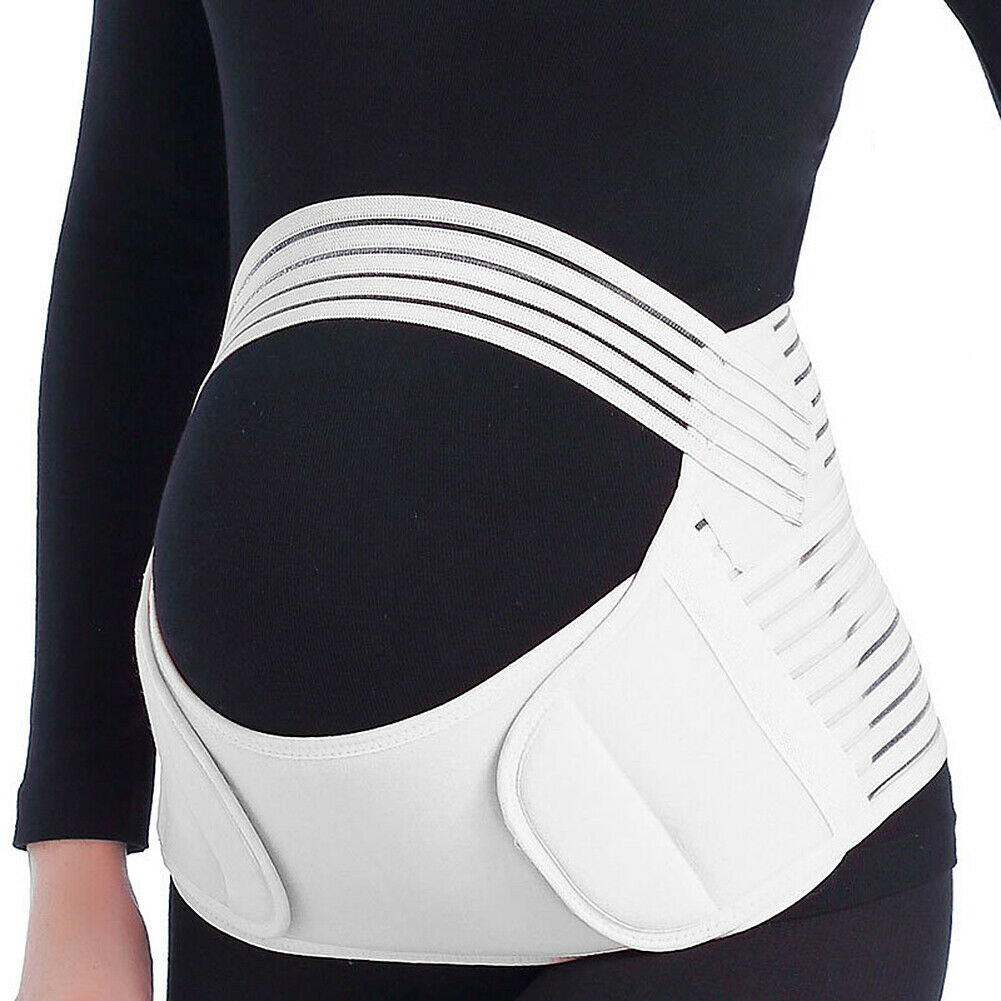 【缓解孕期腰背酸痛】产前可调节护腰带缓解腰部支撑带 孕妇专用透气托腹带