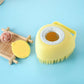 US Baby Silicone Bath Scrubber Gel Dispenser Comb Cradle Cap Pet Massage Brush