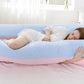 US Pregnancy Pillow(2 Sideds)-U Shaped Maternity Body Pillow with Cooling Cover