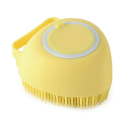 US Baby Silicone Bath Scrubber Gel Dispenser Comb Cradle Cap Pet Massage Brush