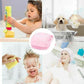 US Baby Silicone Bath Scrubber Gel Dispenser Comb Cradle Cap Pet Massage Brush