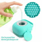 US Baby Silicone Bath Scrubber Gel Dispenser Comb Cradle Cap Pet Massage Brush