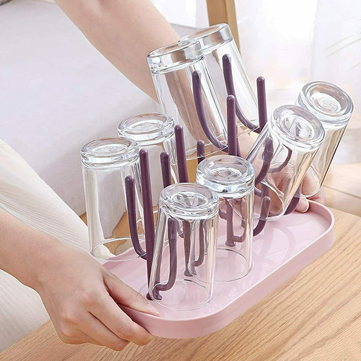 US Baby Bottle Drying Rack Portable Bottle Dryer Holder Nipples Cups Pump Parts