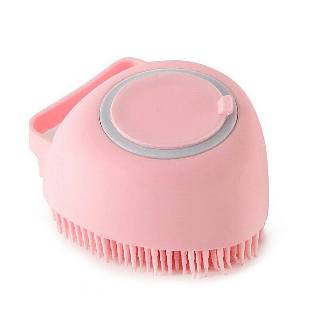 US Baby Silicone Bath Scrubber Gel Dispenser Comb Cradle Cap Pet Massage Brush