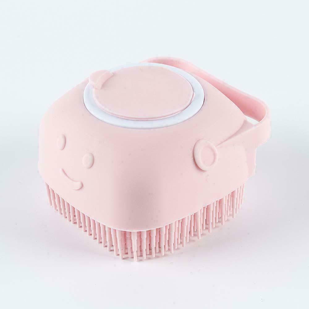 US Baby Silicone Bath Scrubber Gel Dispenser Comb Cradle Cap Pet Massage Brush
