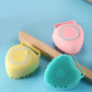 US Baby Silicone Bath Scrubber Gel Dispenser Comb Cradle Cap Pet Massage Brush